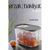 Takaz Global MultiBox Erzak Bakliyat Kutusu Sürgülü Kapak 10 Litre